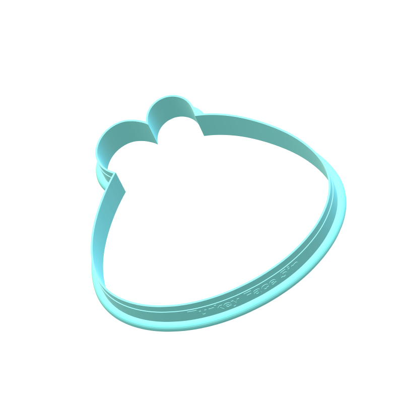 Turkey Face Cookie Cutter | STL File
