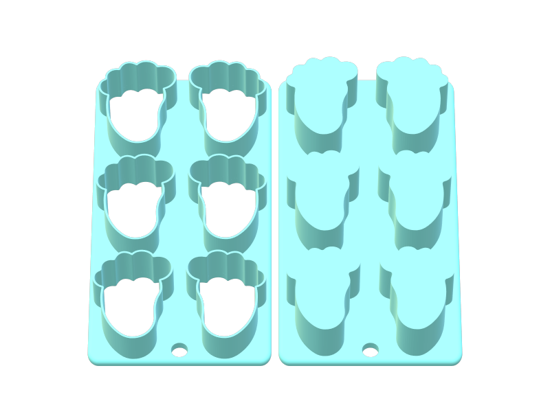 Baby Feet Cake Pop Mold | Deluxe Cutter, Popper, and Tray Option