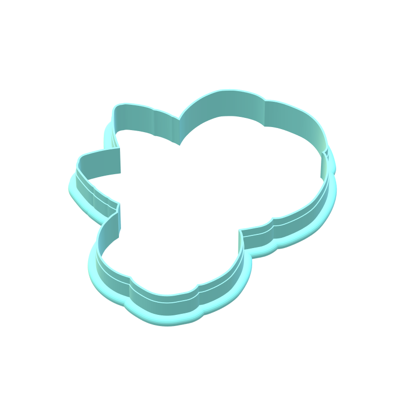Rose Cluster Cookie Cutters | STL File