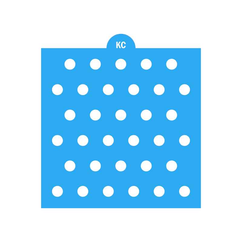 Circle Sprinkles Stencil | Laser or 3D Printed, Decorating Stencils | Digital Download STL & SVG Files