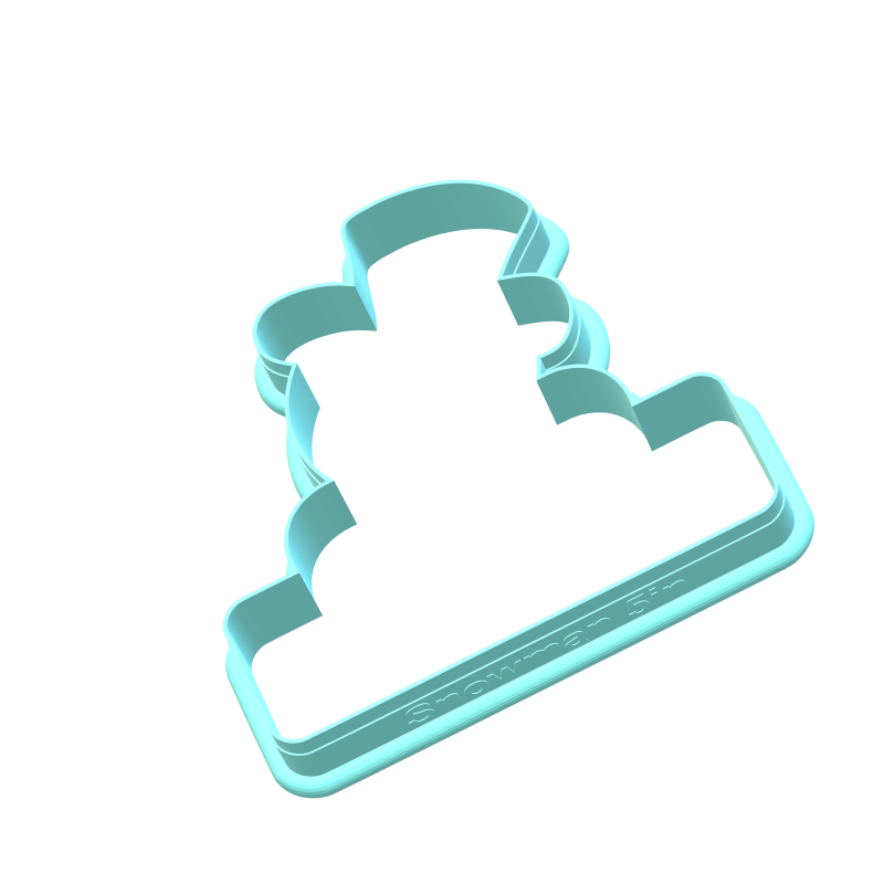 Snowman Cookie Cutter Set | STL File