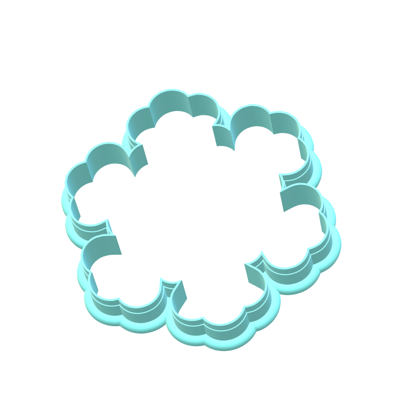 Pink Snowflake Cookie Cutter | STL File