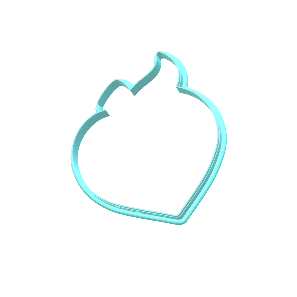 Peach Cookie Cutters | With Imprint Cutter Option