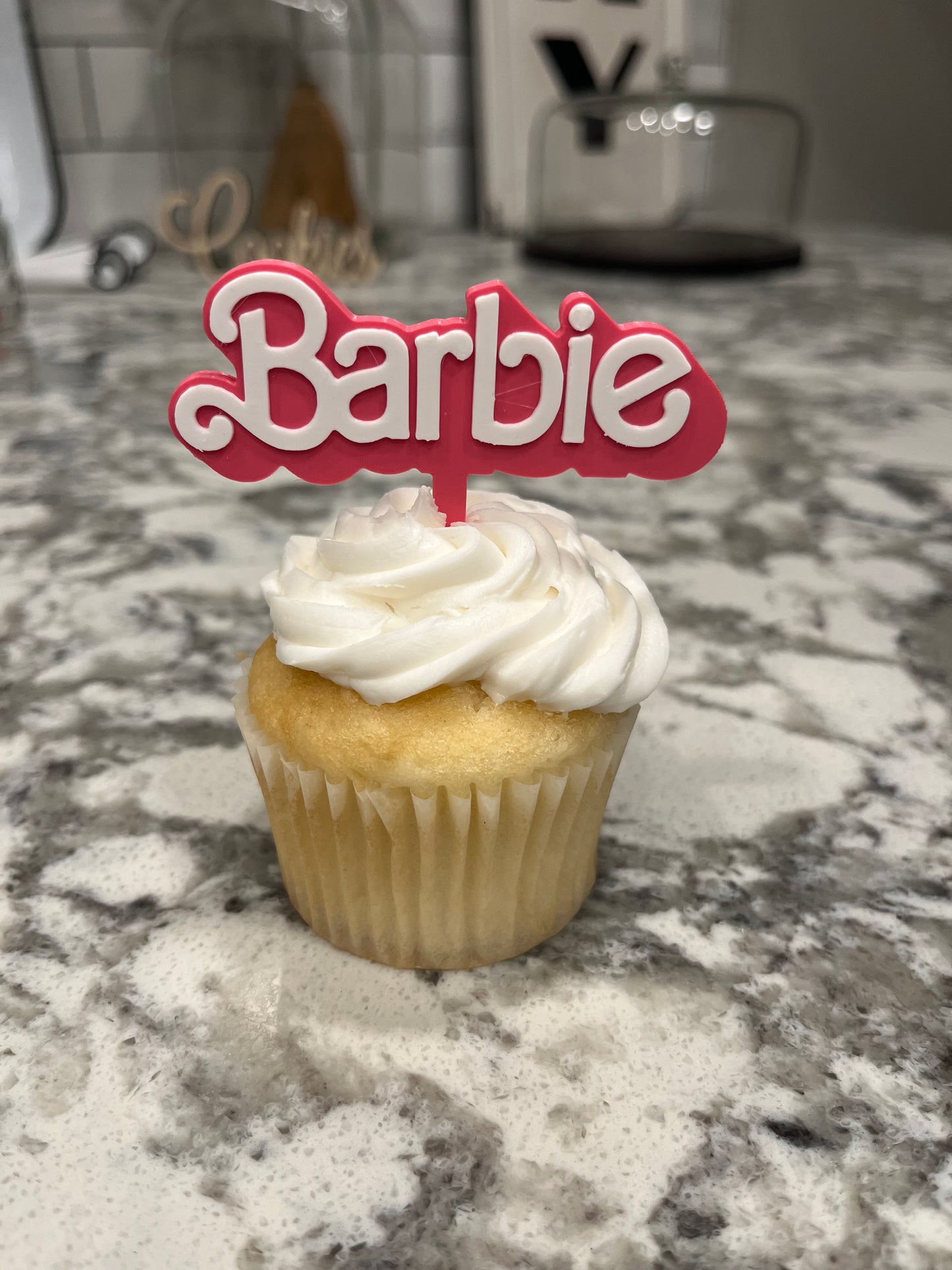 Doll Text Cupcake & Cake Toppers