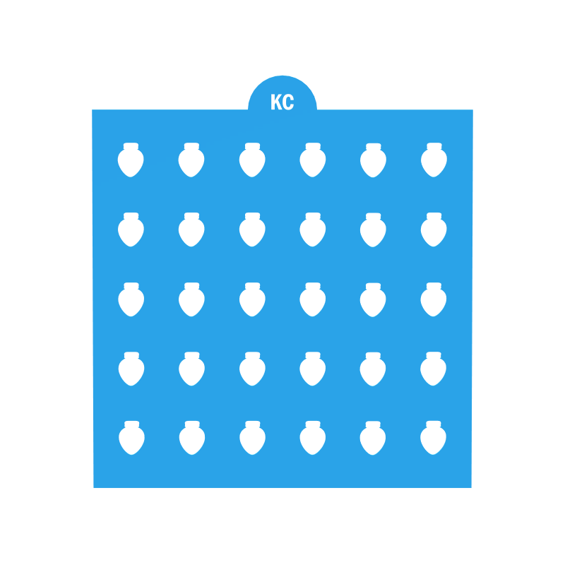 Christmas Light Bulb Sprinkles Stencil | Laser or 3D Printed, Decorating Stencils | Digital Download STL & SVG Files