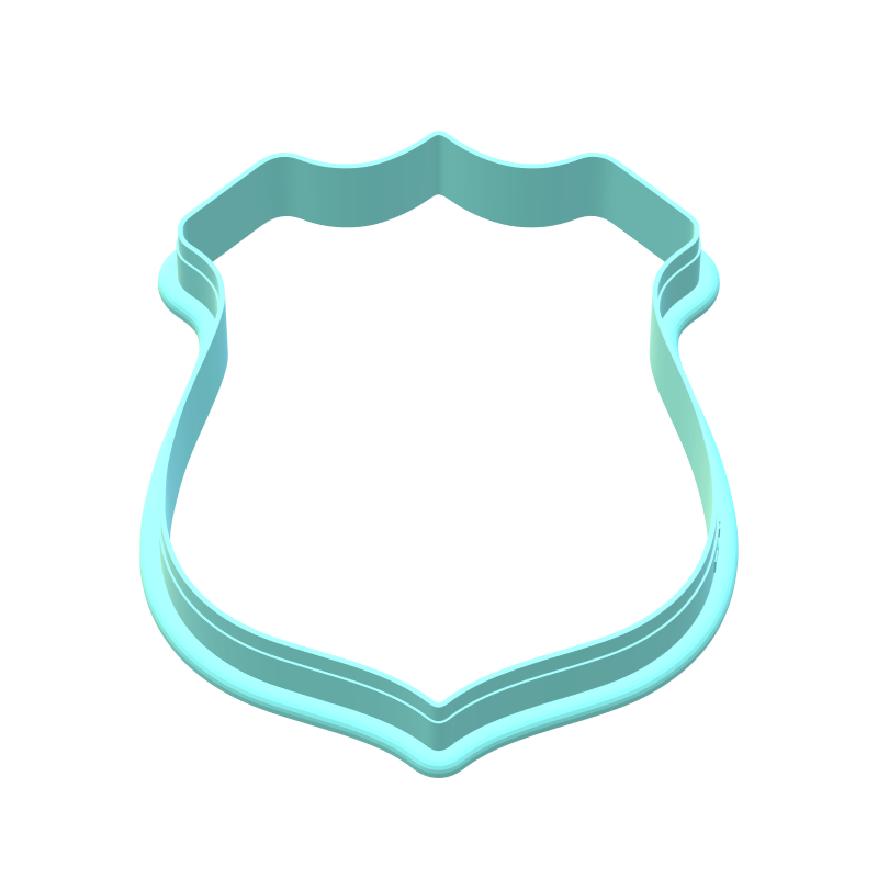 Police Badge Cutter with Stamp Option