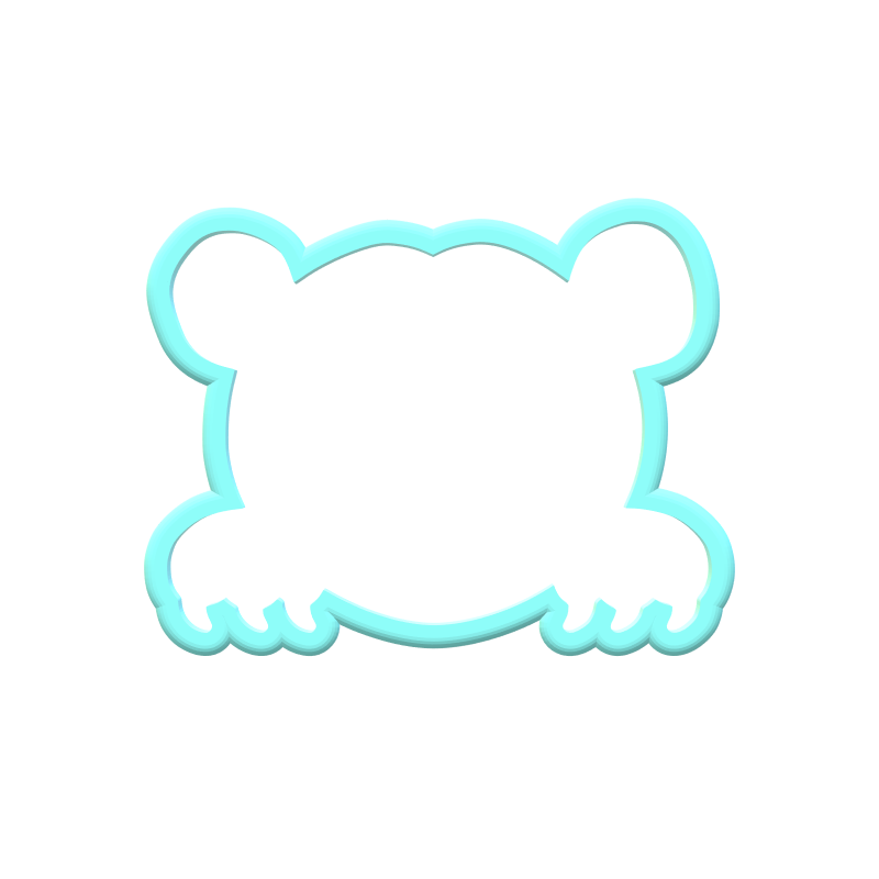 Polar Bear Cookie Cutter Set | STL File
