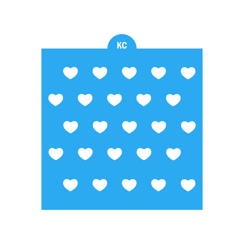 Candy Hearts Stencil Sprinkles Stencil | 3D Printed, Cookie, Cake, & Cupcake, Decorating Stencils
