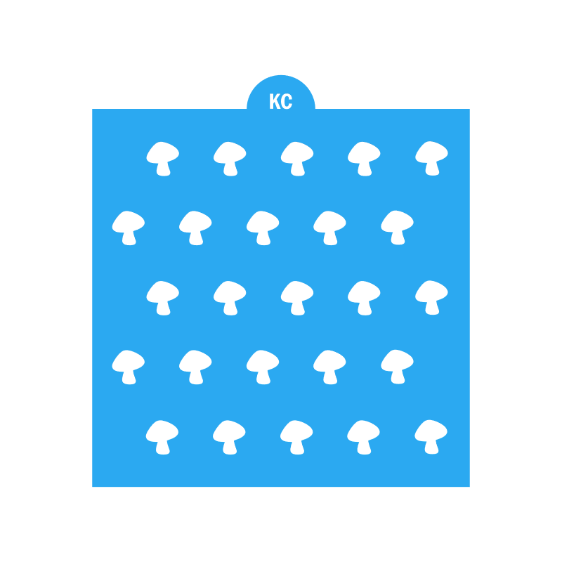 Mushroom Sprinkles Stencil | Laser or 3D Printed, Decorating Stencils | Digital Download STL & SVG Files
