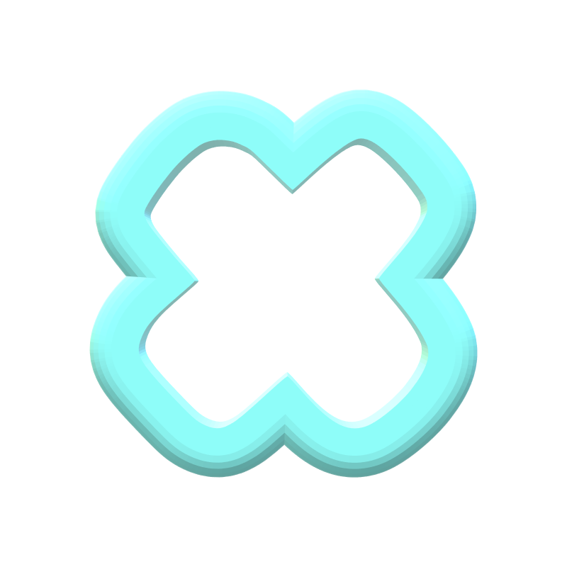 Valentines Tic Tac Toe Cookie Cutter Set with Stencil