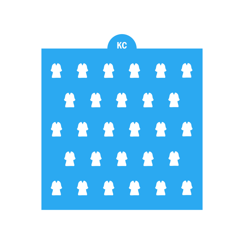 Graduation Gown Sprinkles Stencil | Laser or 3D Printed, Decorating Stencils | Digital Download STL & SVG Files