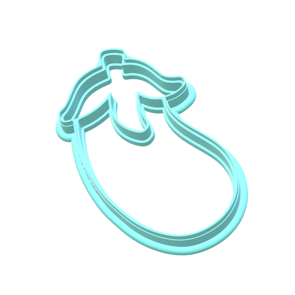 Eggplant Cookie Cutters | With Imprint Cutter Option
