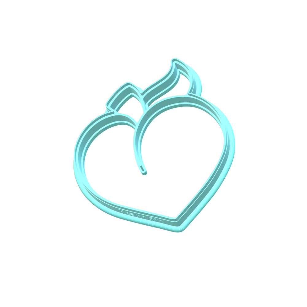 Peach Cookie Cutters | With Imprint Cutter Option
