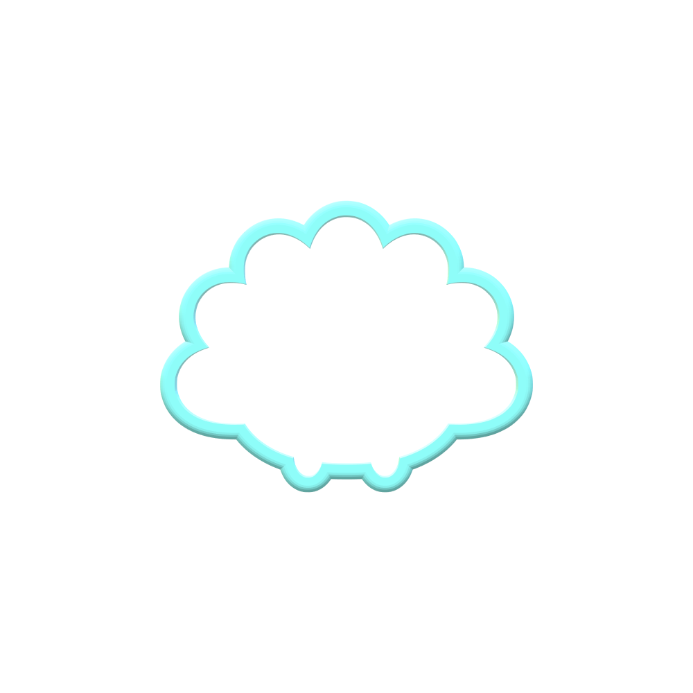 Turkey Cookie Cutter | With personalized Text Box Option | STL File