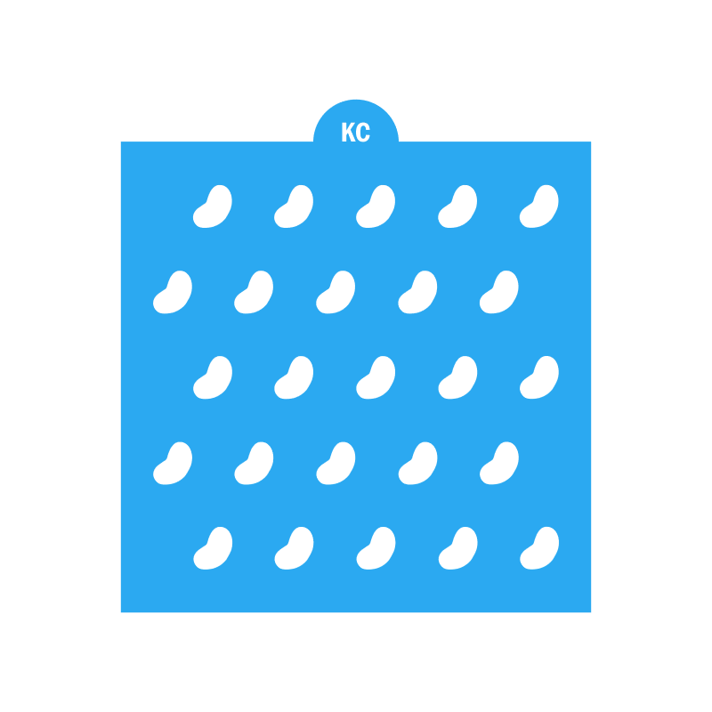 Jelly bean Sprinkles Stencil | Laser or 3D Printed, Decorating Stencils | Digital Download STL & SVG Files