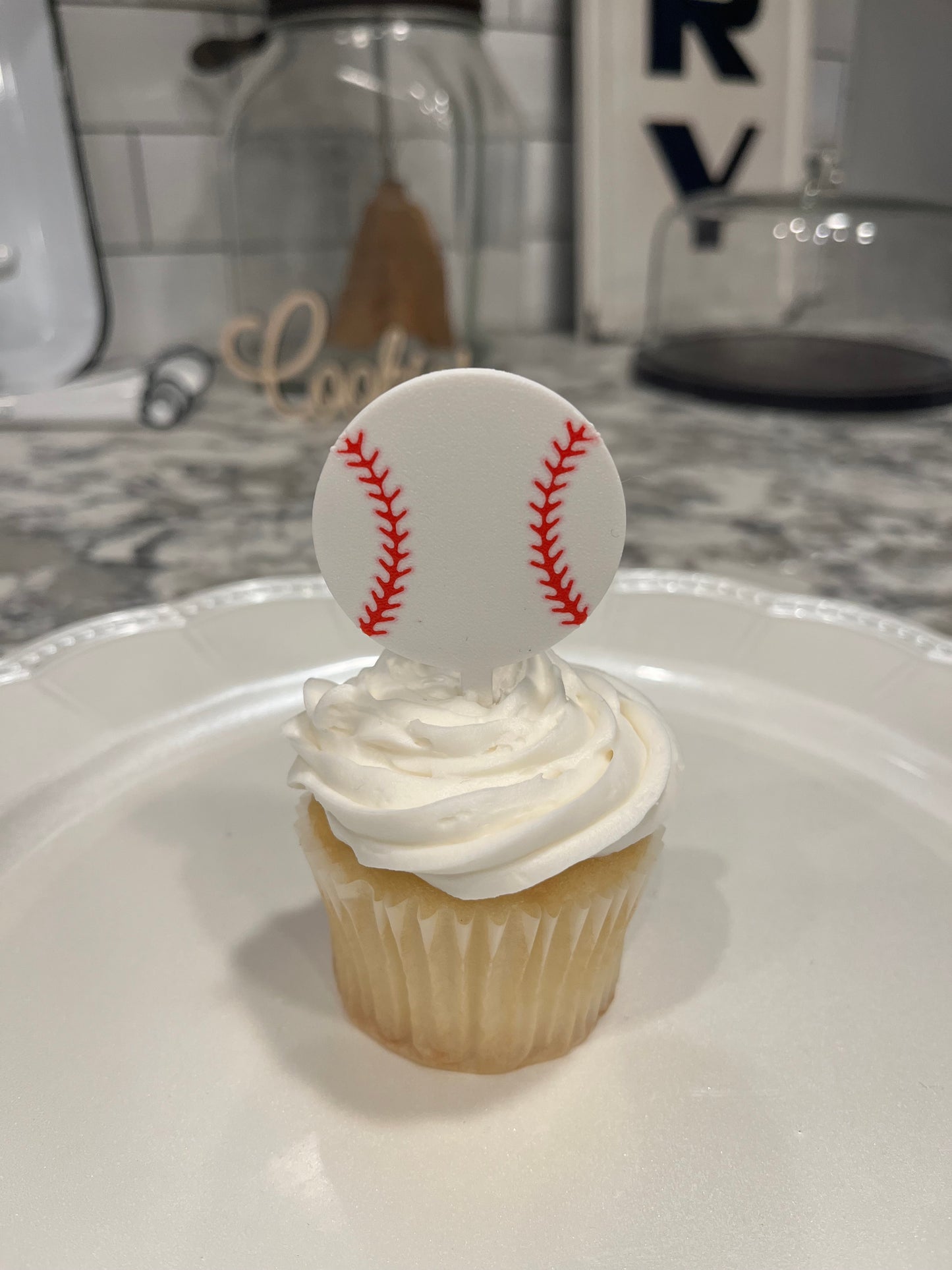 Baseball Cupcake Toppers