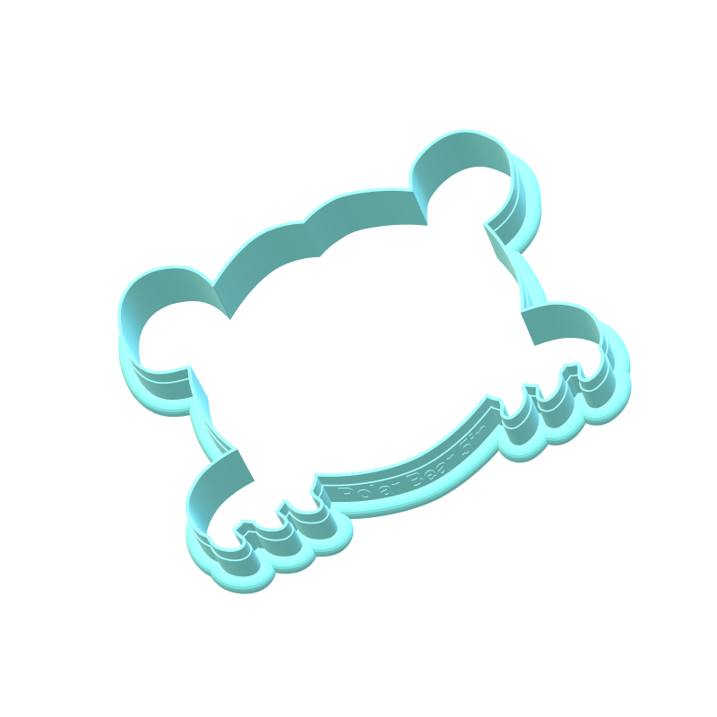 Polar Bear Cookie Cutter Set | STL File