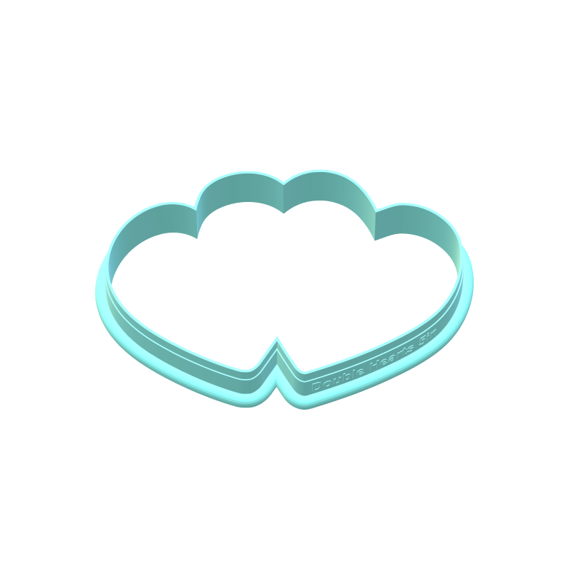 Double Hearts Cookie Cutters | STL Files