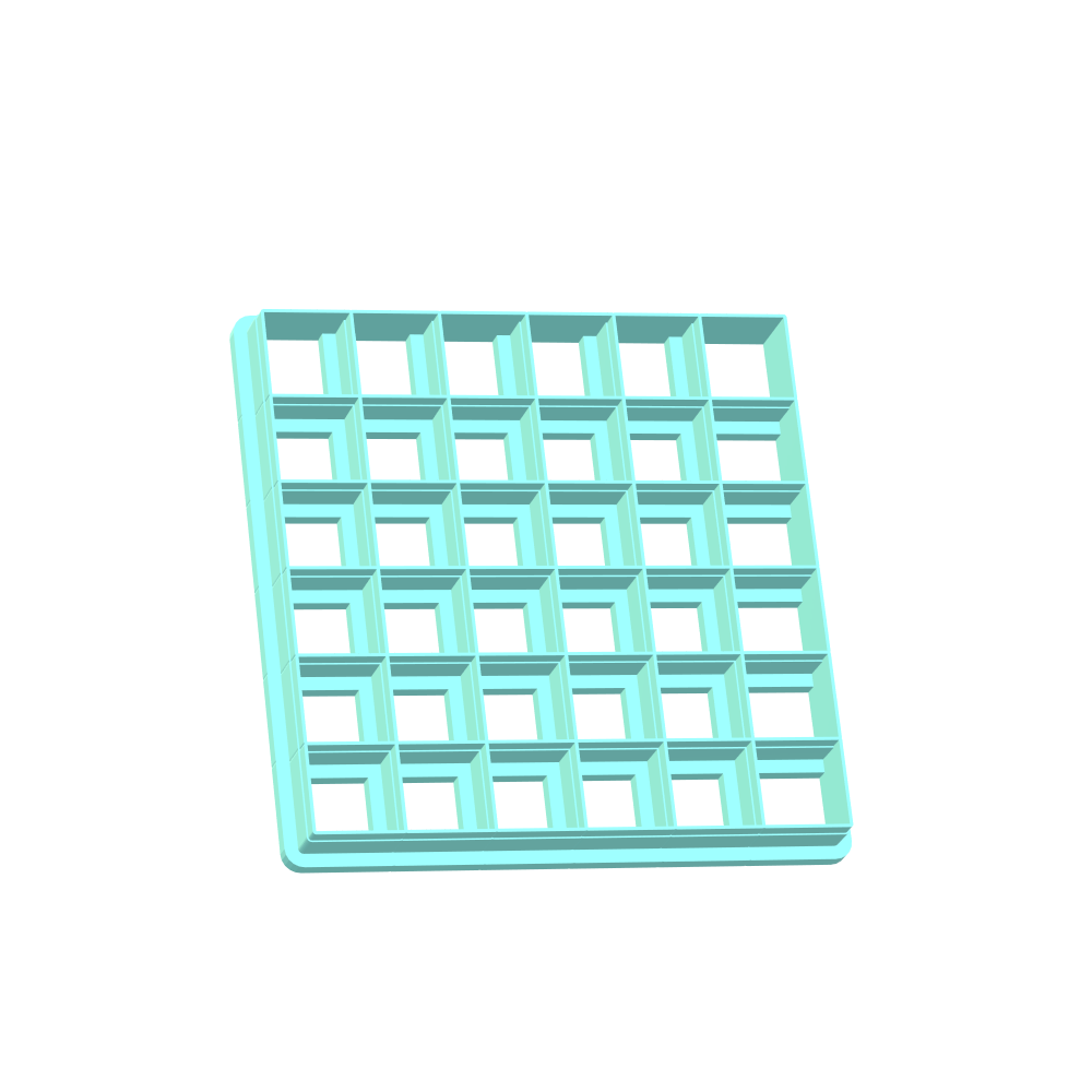 Square Cookie Cutters | 10-Single Cutters & 9-Multi Cutter Options