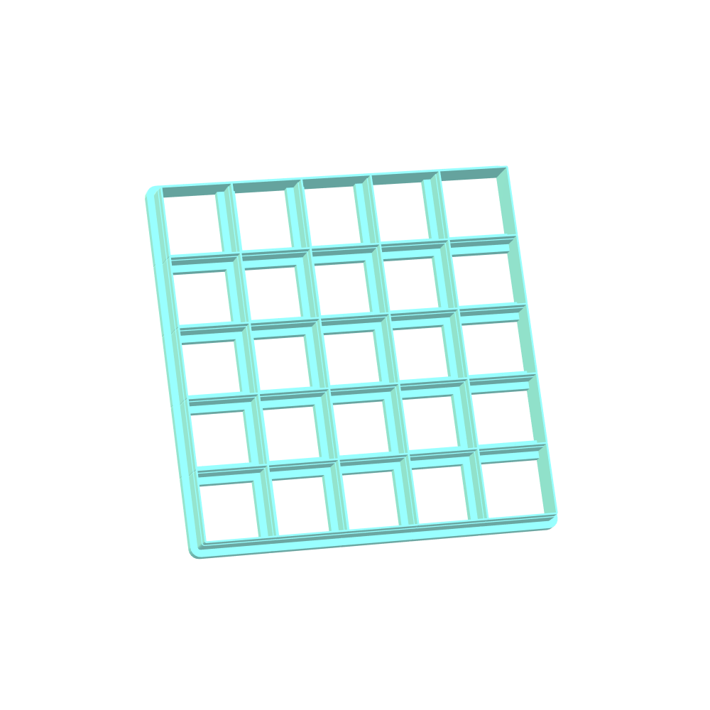Square Cookie Cutters | 10-Single Cutters & 9-Multi Cutter Options