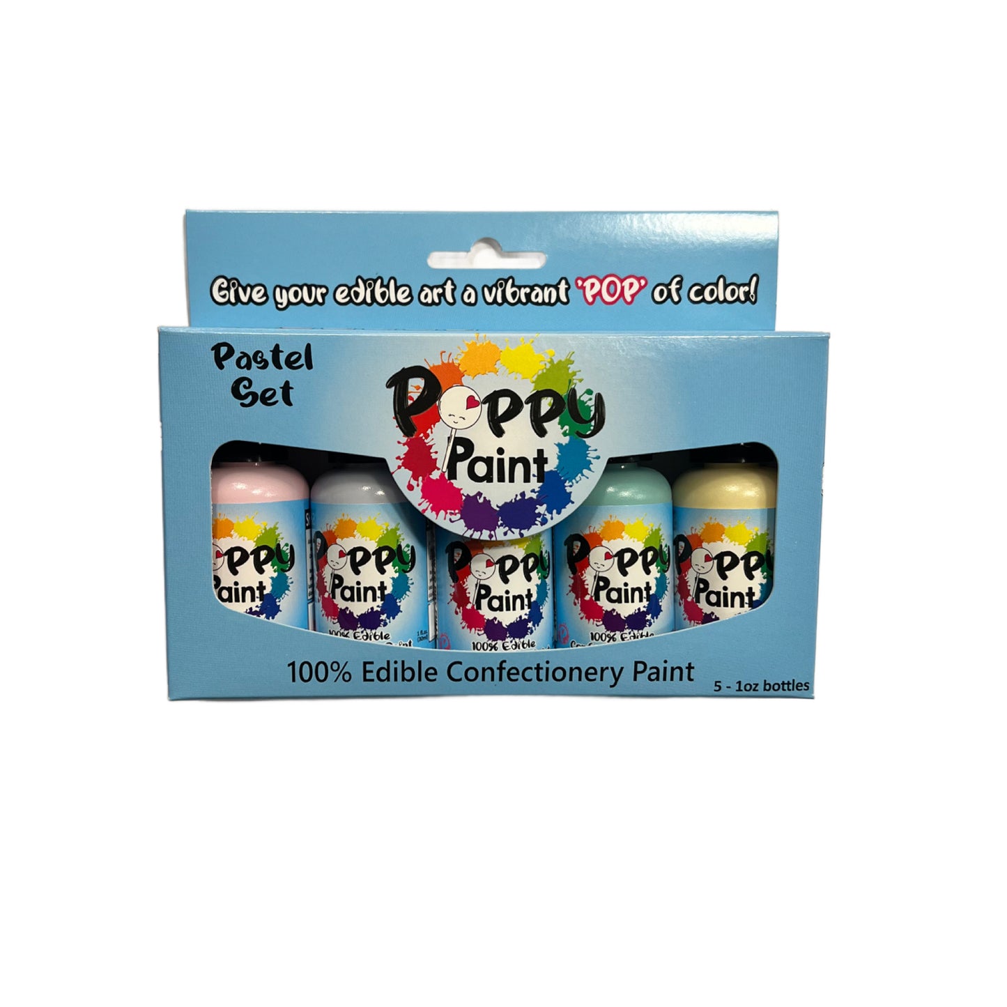 5 Piece Pastel Poppy Paint Set