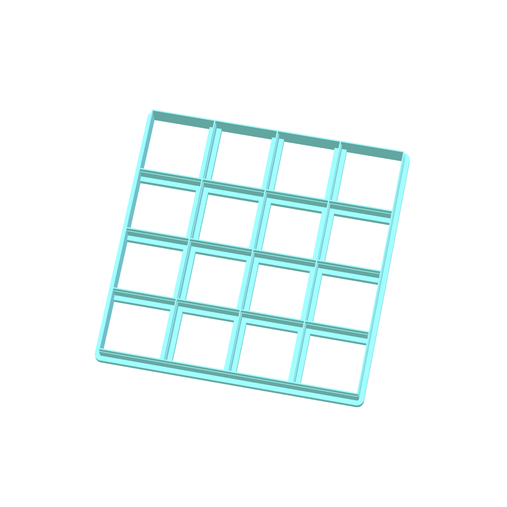 Square Cookie Cutters | 10-Single Cutters & 9-Multi Cutter Options