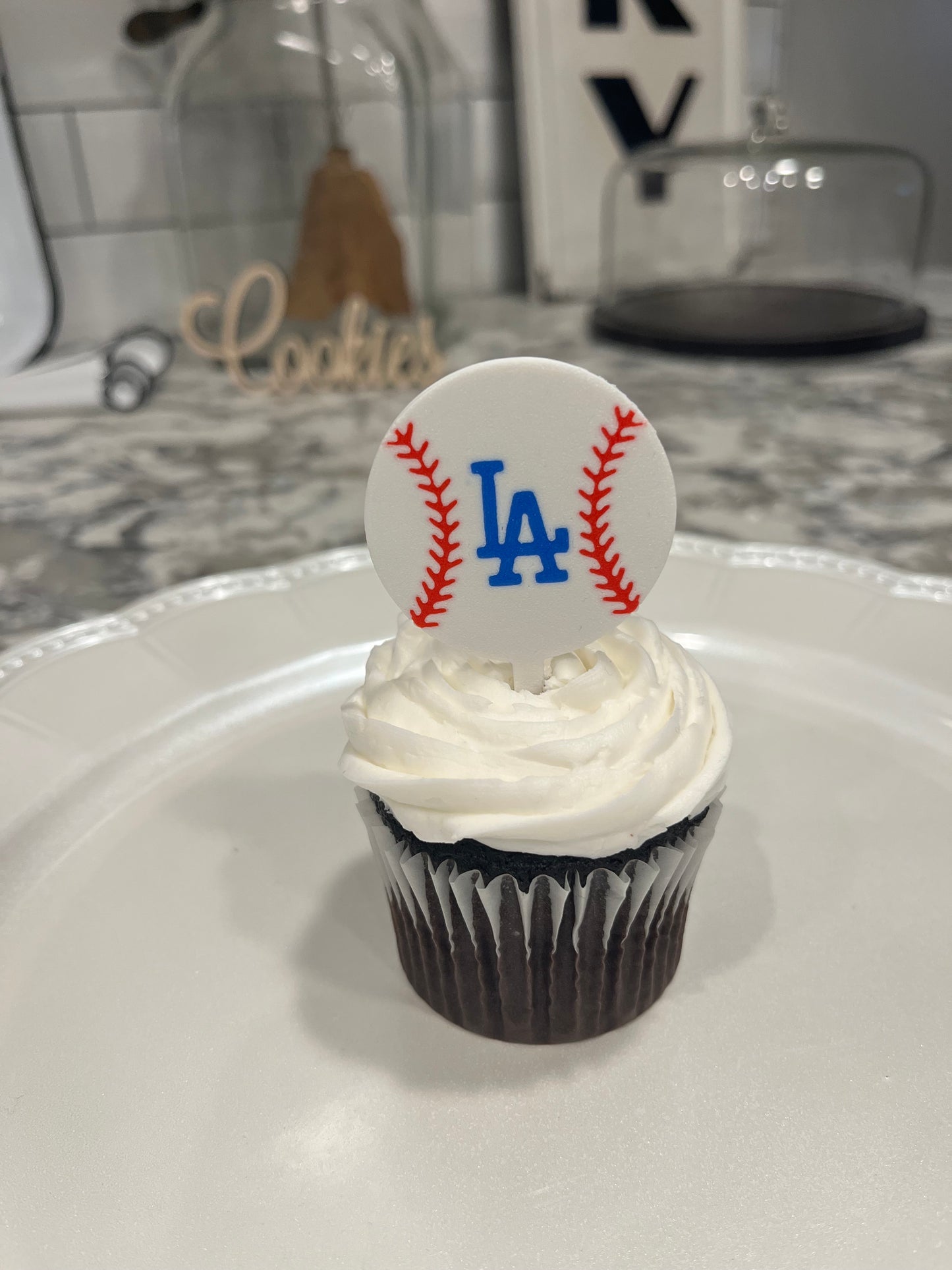Baseball Glove Cupcake Toppers