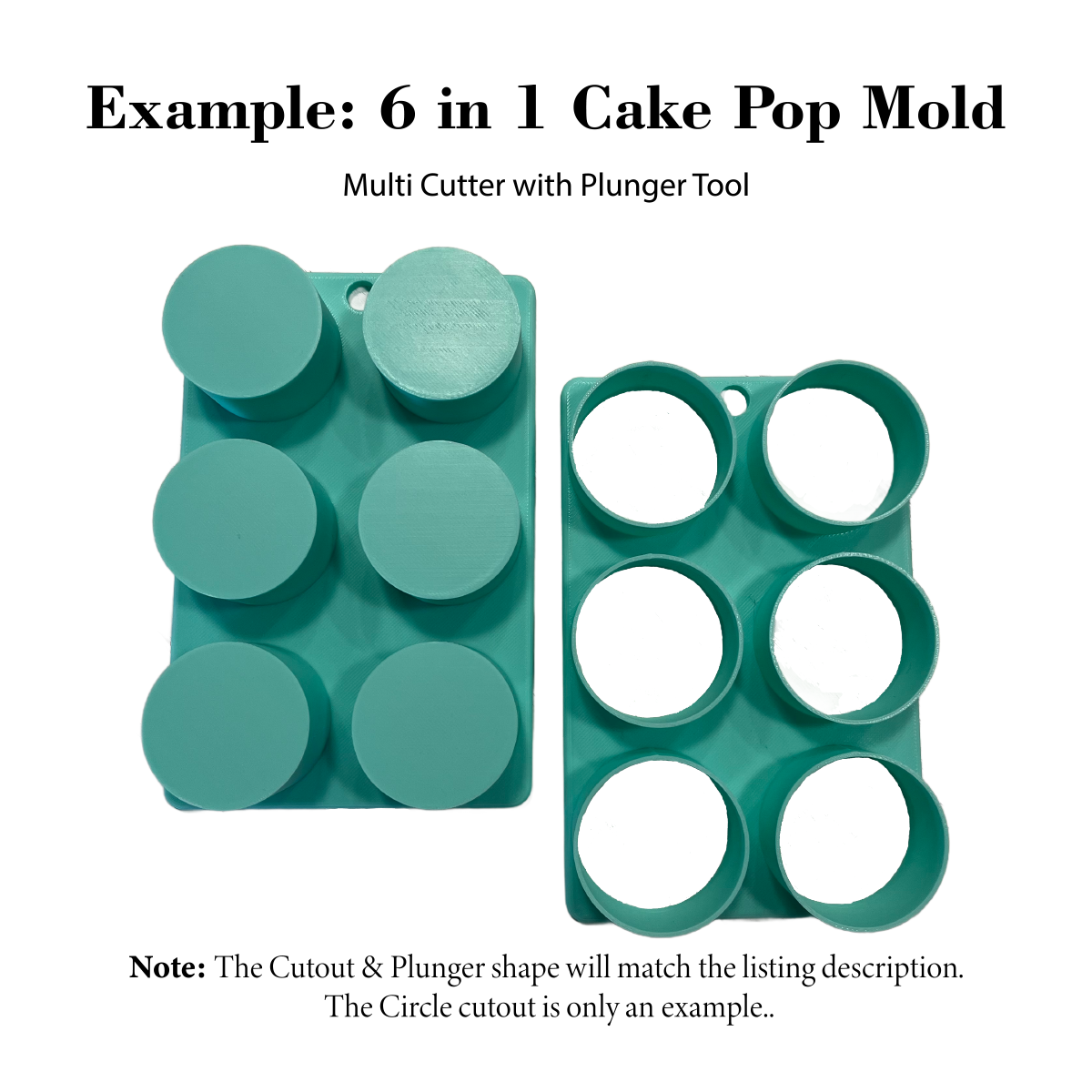 Mustache Cake Pop Mold | Single or Multi-popper