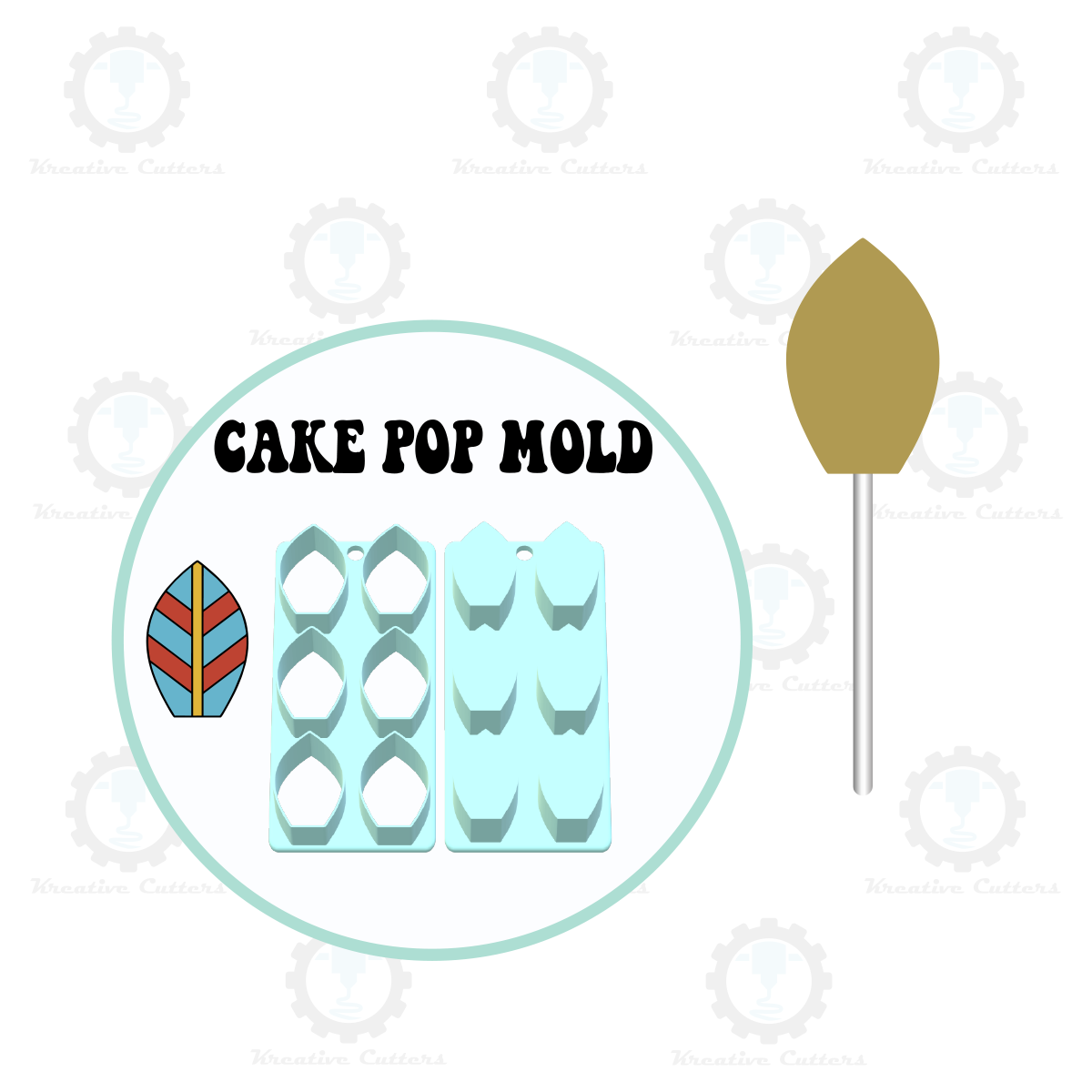 Surfboard Cake Pop Mold | Deluxe Cutter, Popper