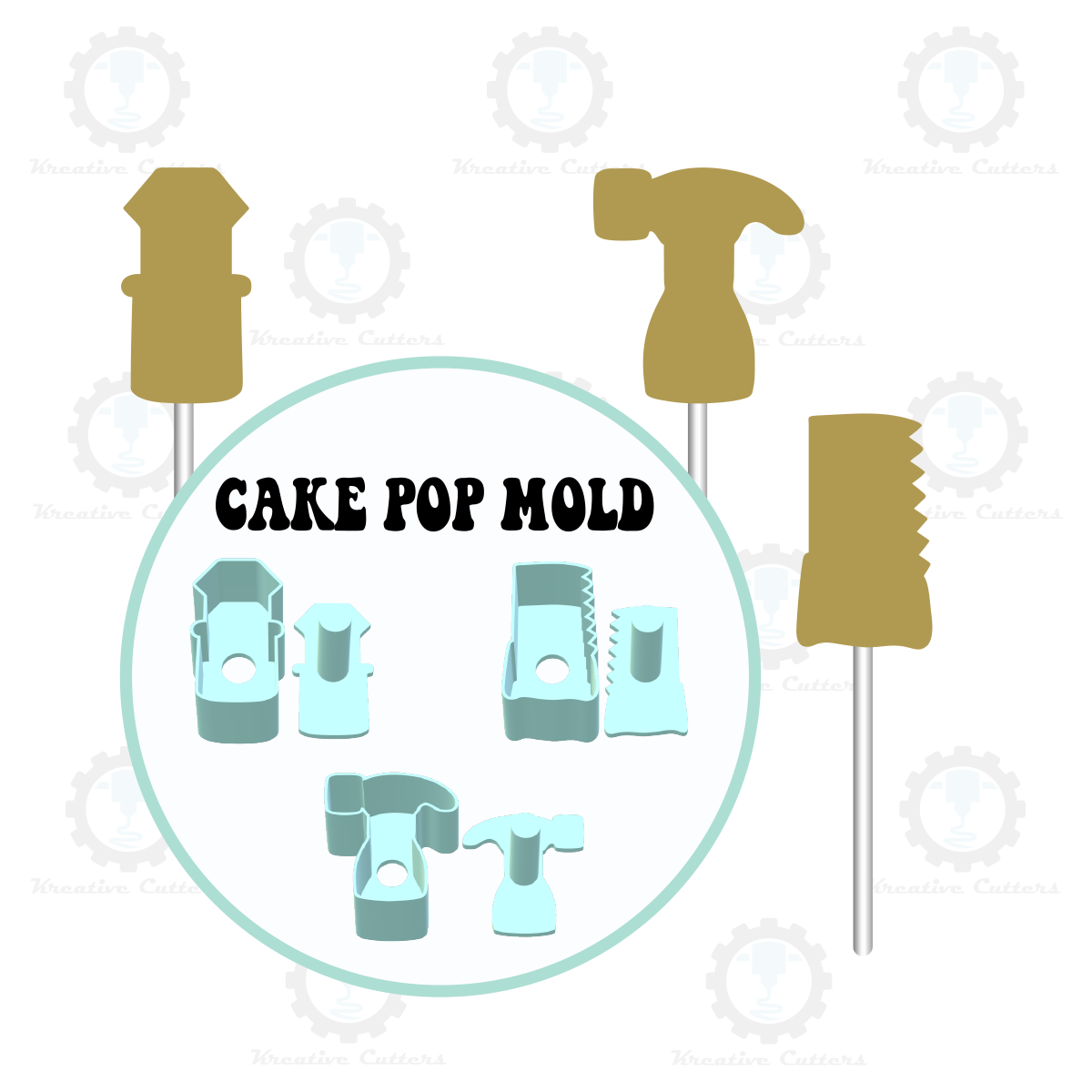 Dads Tools Cake Pop Molds | Hammer, Hacksaw, Screwdriver