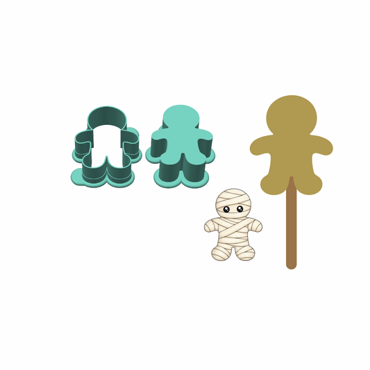 Mummy Cake Pop Mold | Deluxe Cutter, Popper, and Tray Options