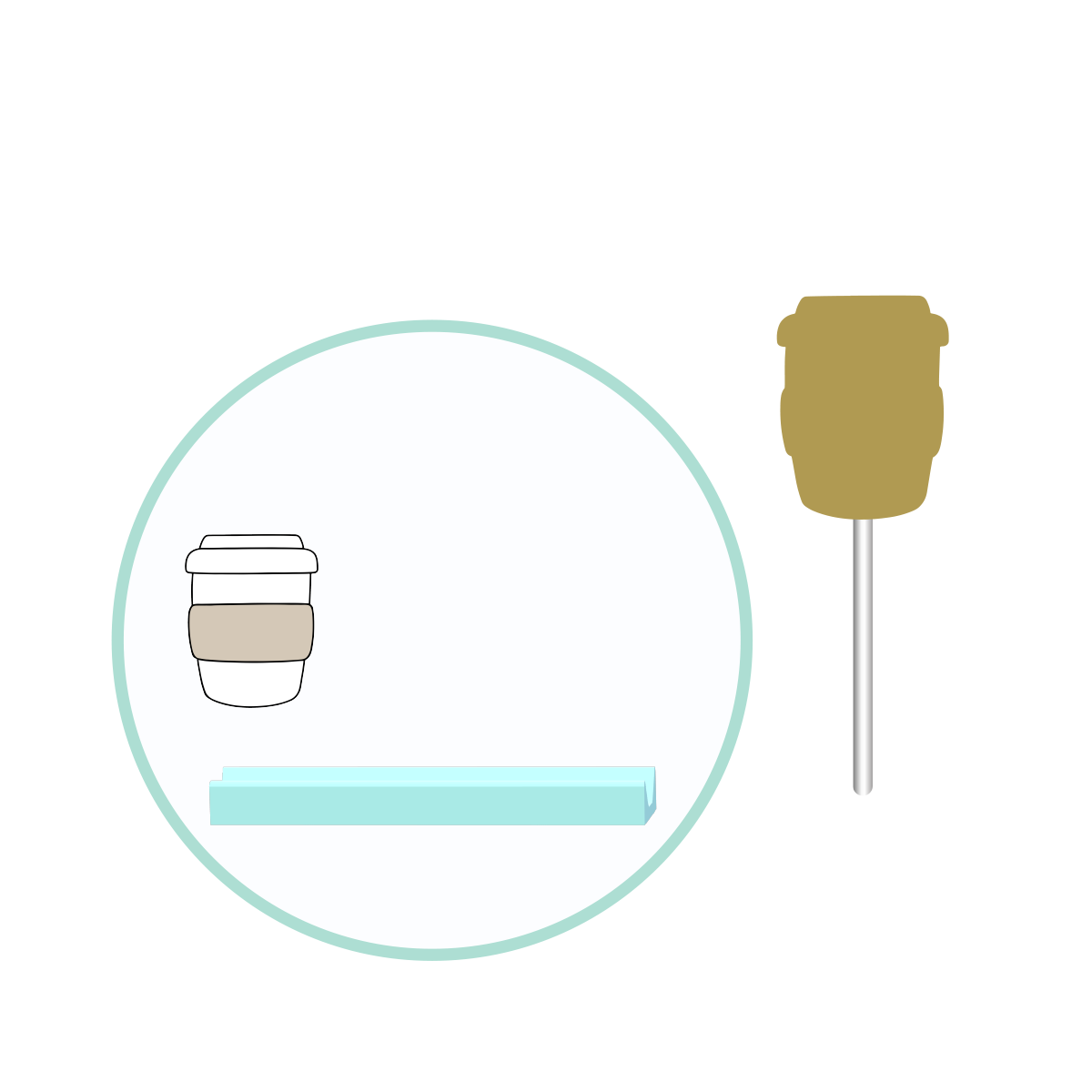 Coffee Cup Cake Pop Mold | Deluxe Cutter, Popper, and Tray Option