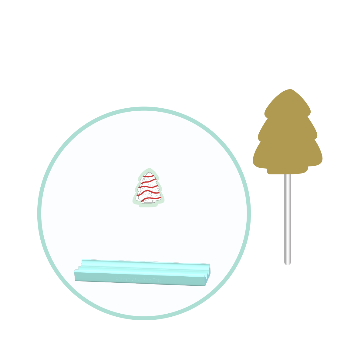 Christmas Cake Tree Cake Pop Mold | Deluxe Cutter, Popper, and Tray Option