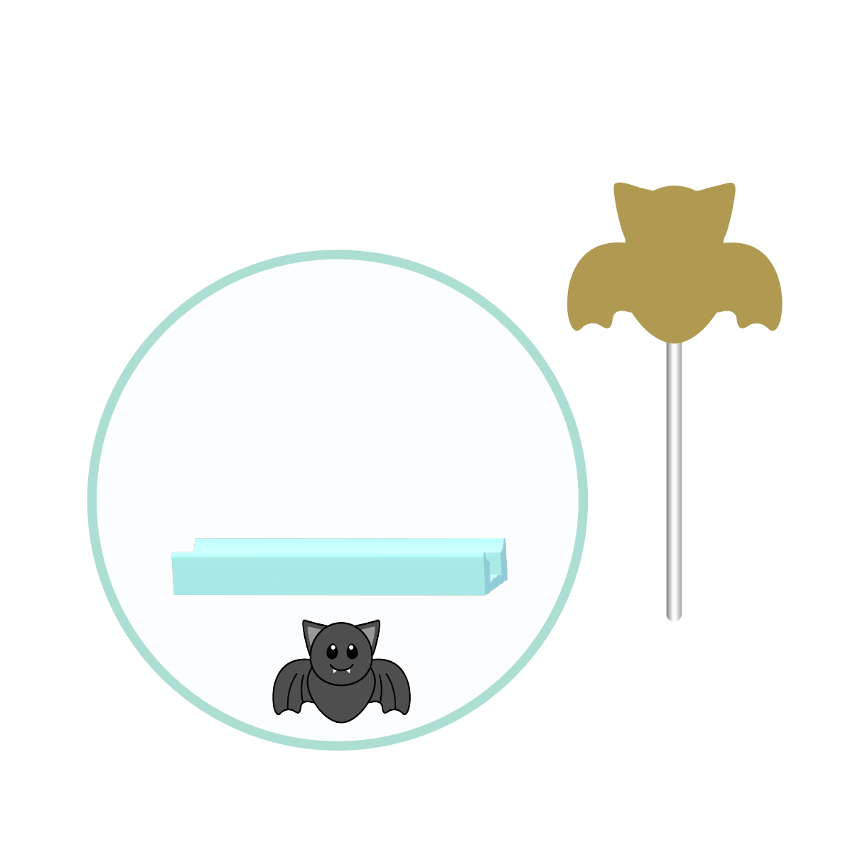 Bat Cake Pop Mold | Deluxe Cutter, Popper, and Tray Option