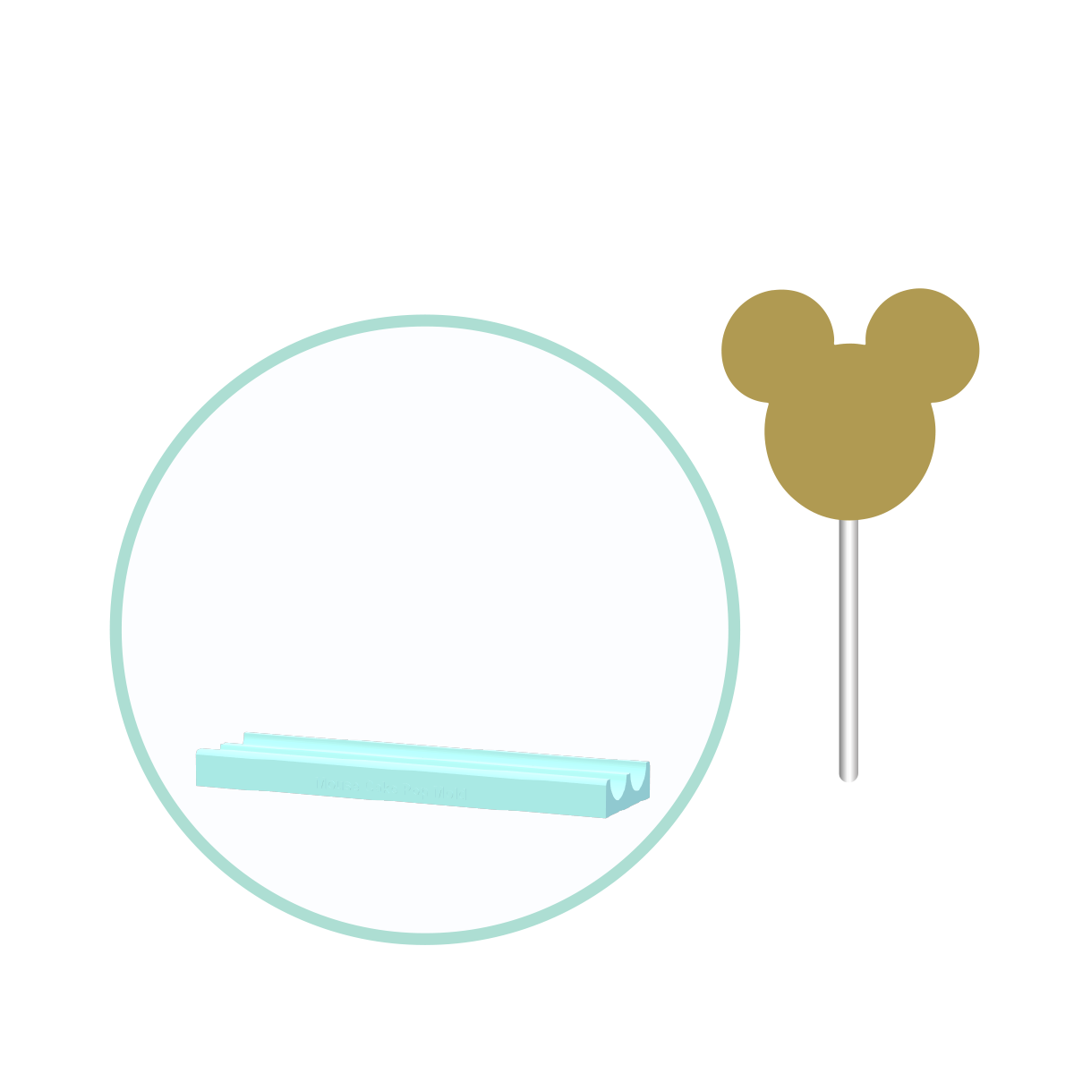 Mouse Cake Pop Mold | Deluxe Cutter, Popper, and Tray Option