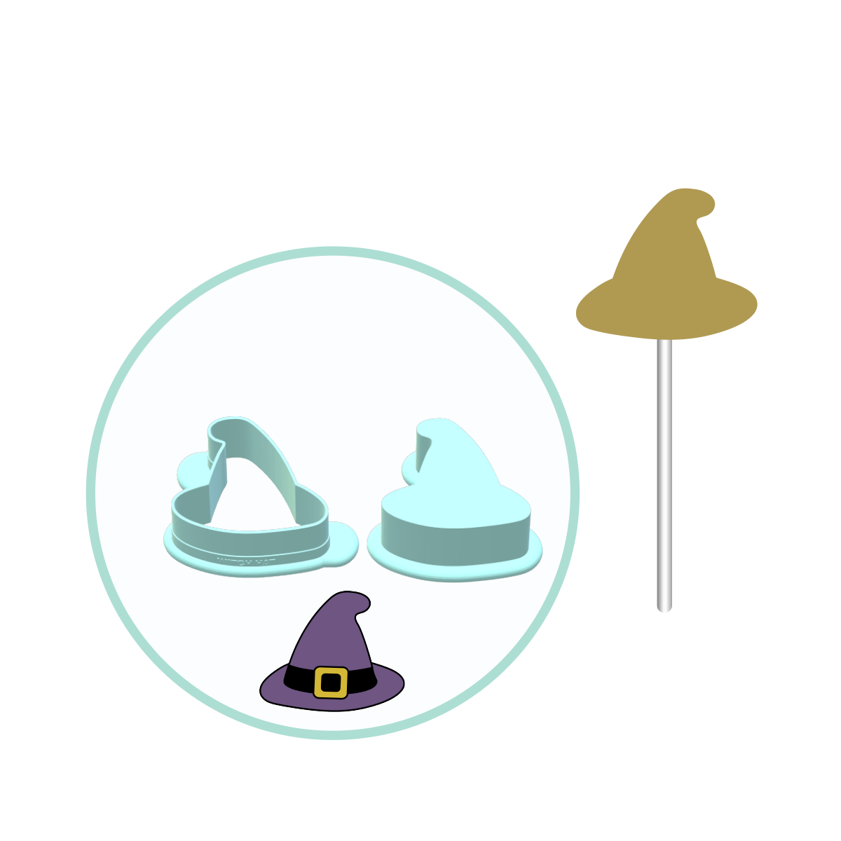 Witch Hat Cake Pop Mold | Deluxe Cutter, Popper