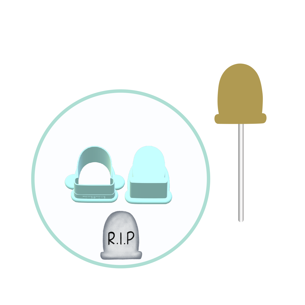 Tombstone Cake Pop Mold | Deluxe Cutter, Popper