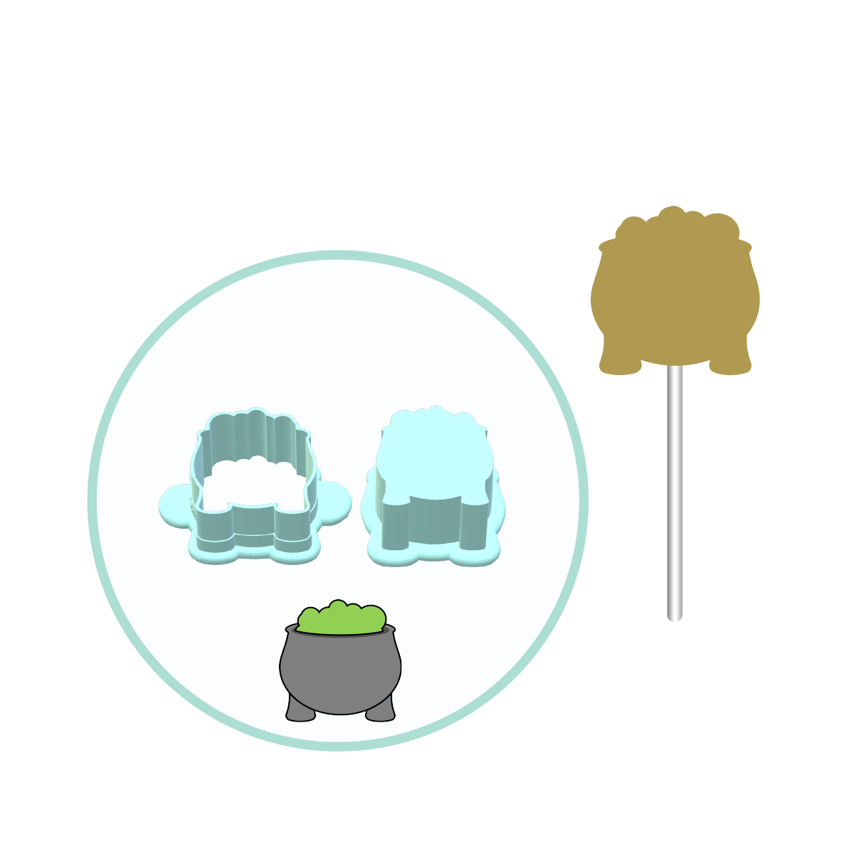 Cauldron Cake Pop Mold | Deluxe Cutter, Popper
