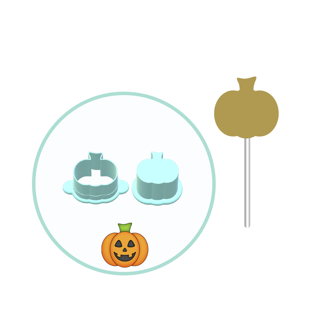 JackOLantern Cake Pop Mold | Deluxe Cutter, Popper
