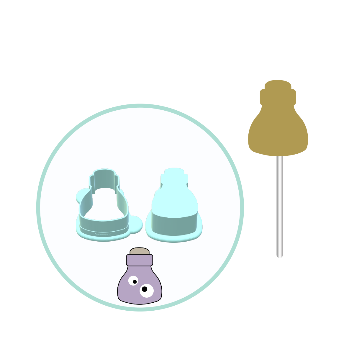 Potion Cake Pop Mold | Deluxe Cutter, Popper