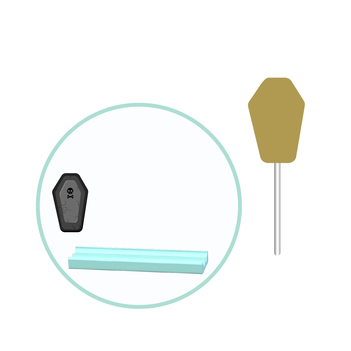 Coffin Cake Pop Mold | Deluxe Cutter, Popper, and Tray Option