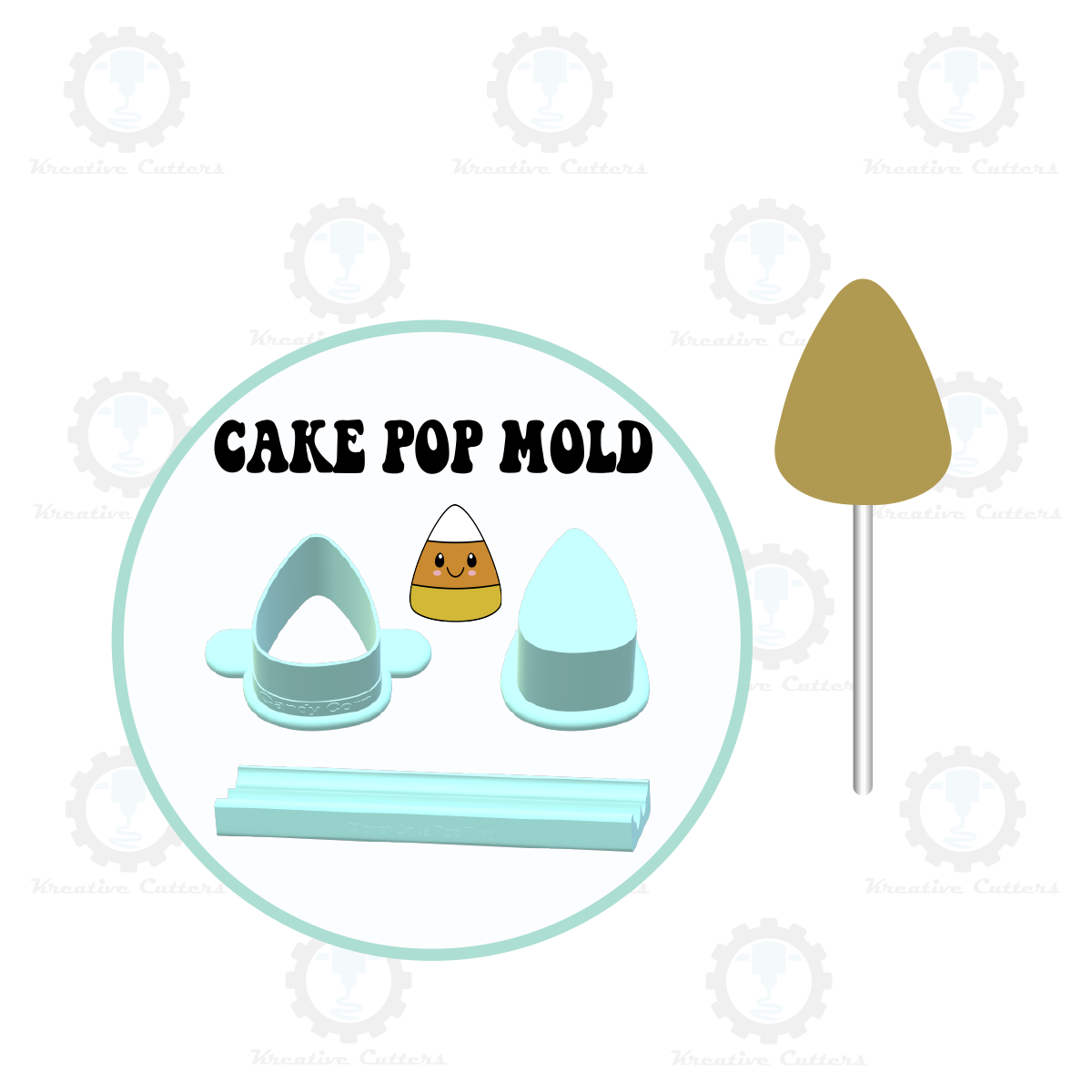 Candy Corn Cake Pop Mold | Deluxe Cutter, Popper, and Tray Option