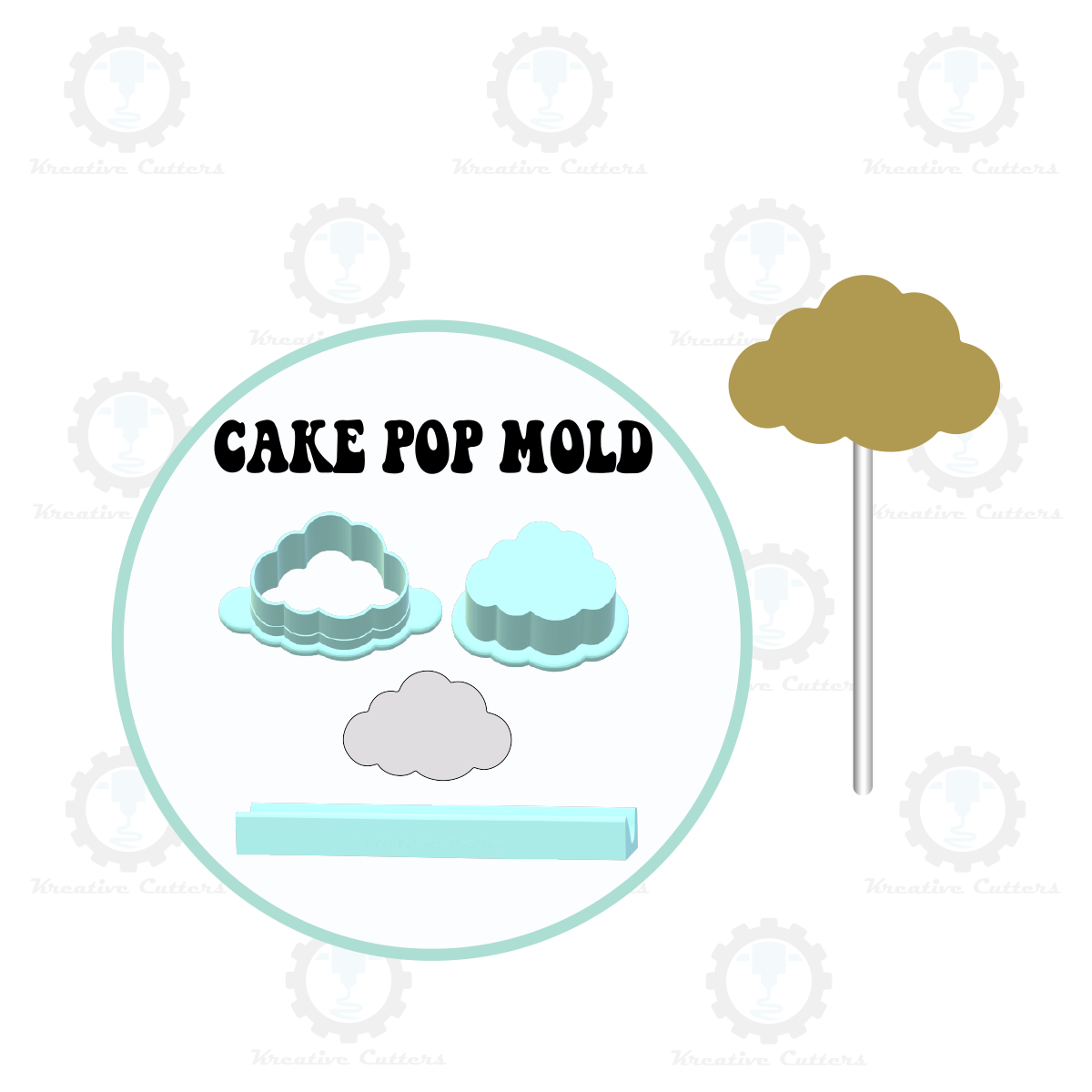 Cloud Cake Pop Mold | Deluxe Cutter, Popper, and Tray Option