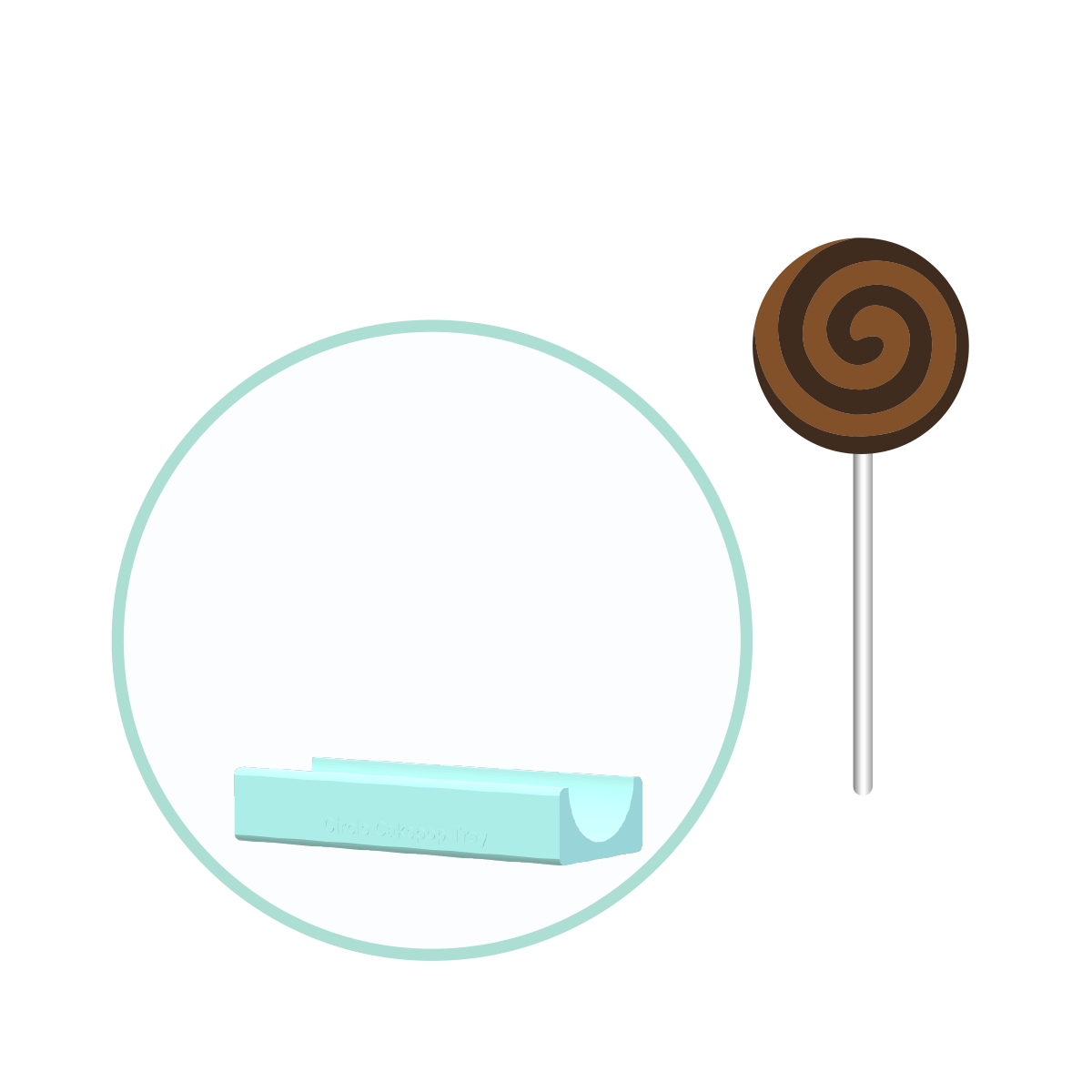 Cinnamon Roll Embosser Cake Pop Mold | Deluxe Cutter, Popper, and Tray Option