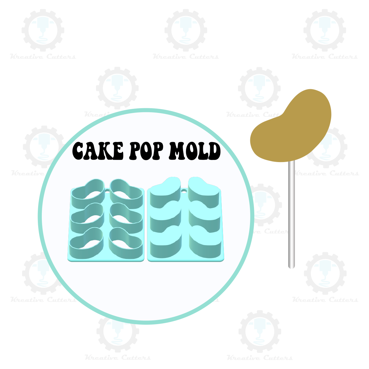 Jelly Bean Cake Pop Mold | Deluxe Cutter, Popper