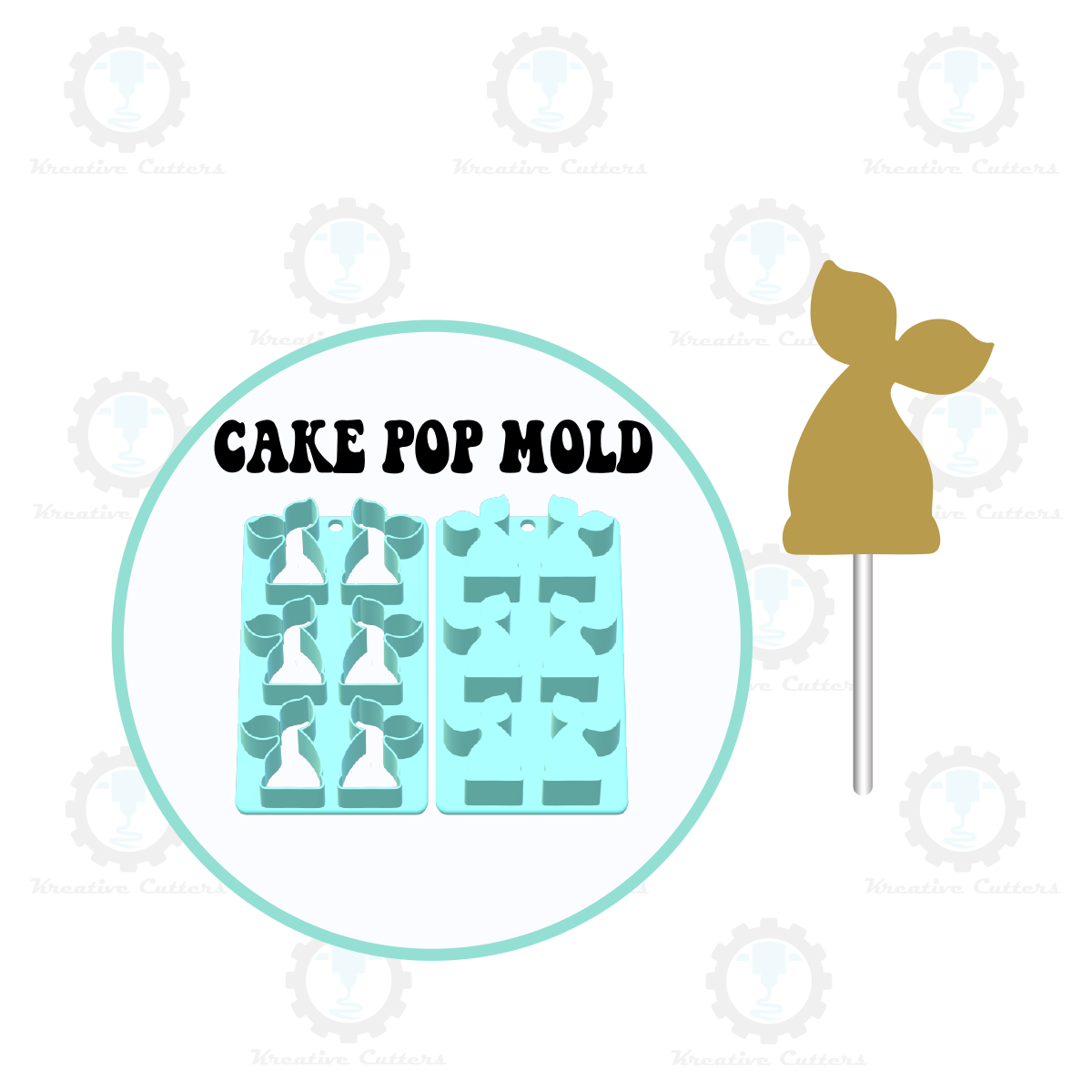 Mermaid Tail Cake Pop Mold | Deluxe Cutter, Popper