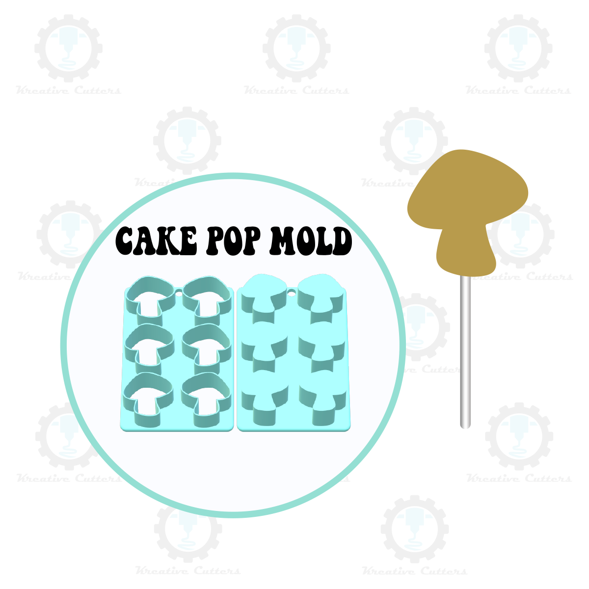 Mushroom Cake Pop Mold | Deluxe Cutter, Popper