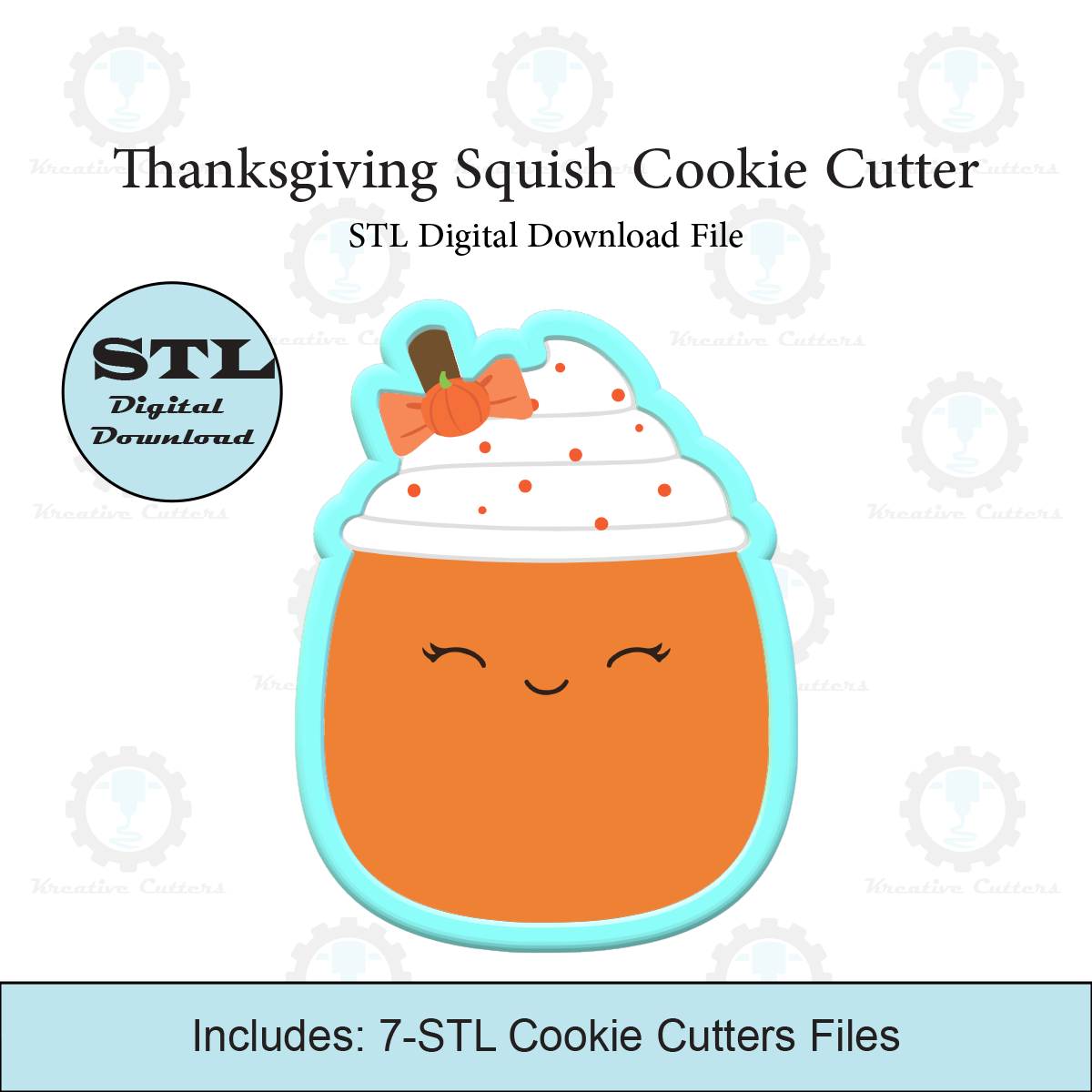 Thanksgiving Squish Cookie Cutter | STL File