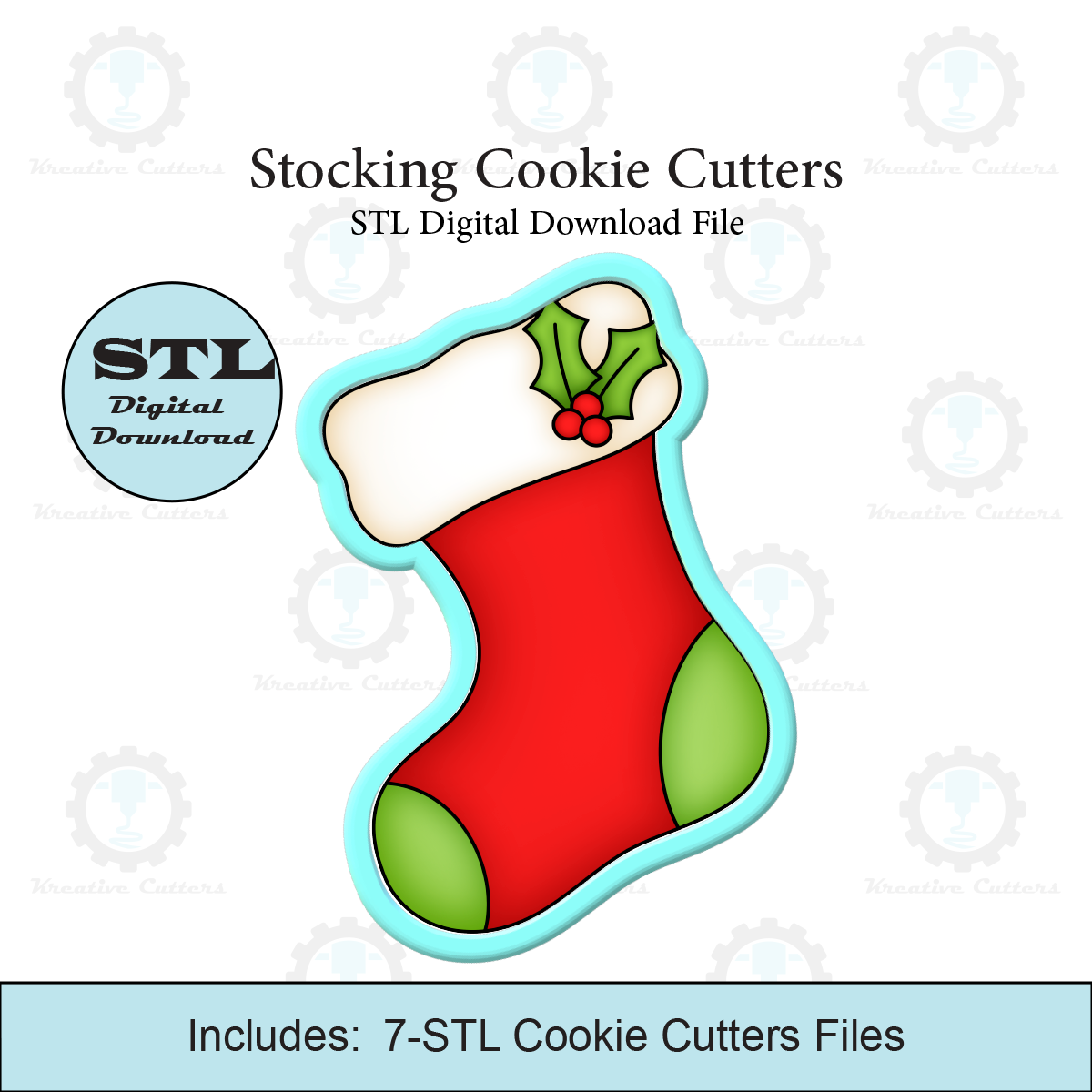 Christmas Stocking Cookie Cutters | STL File