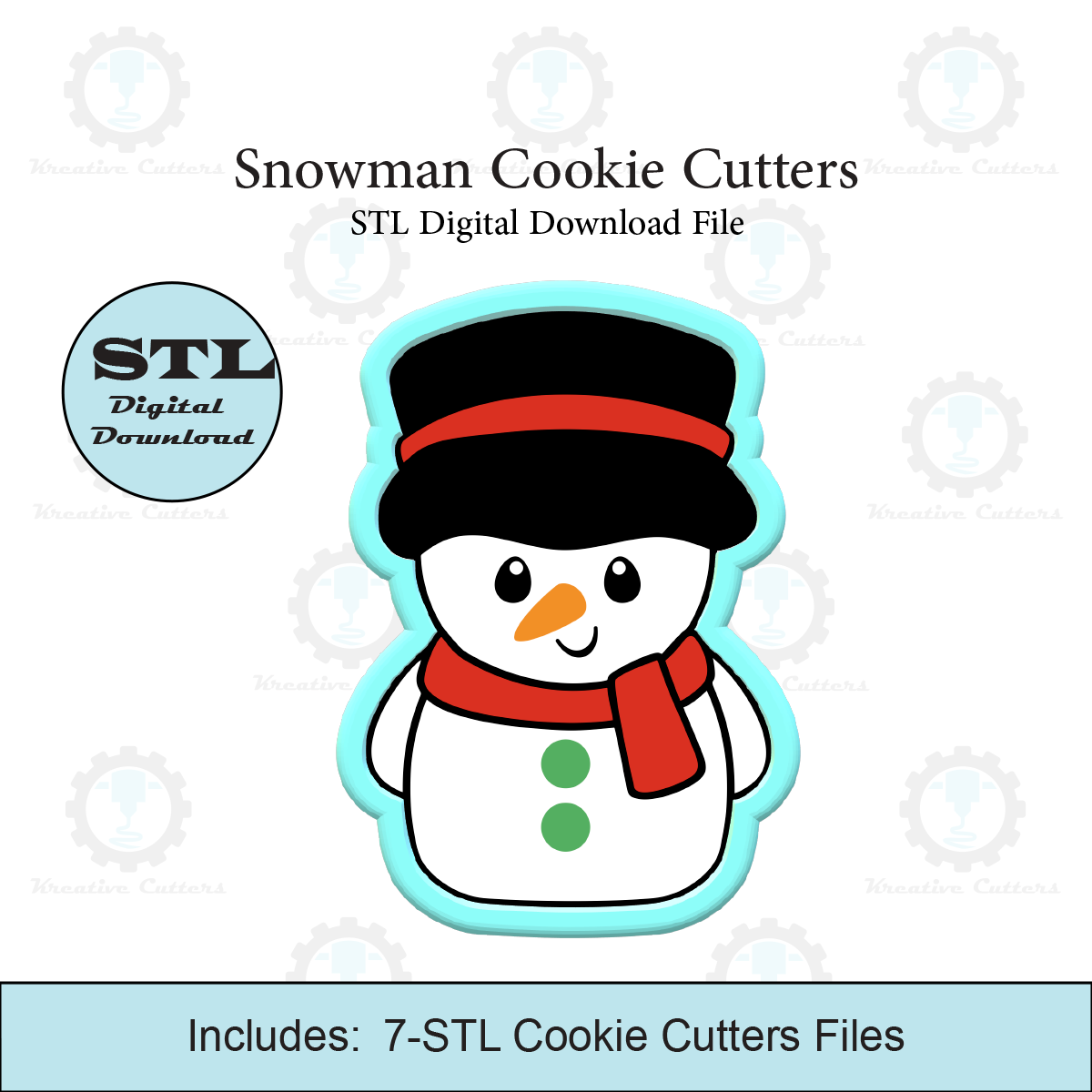 Snowman Cookie Cutters | STL File